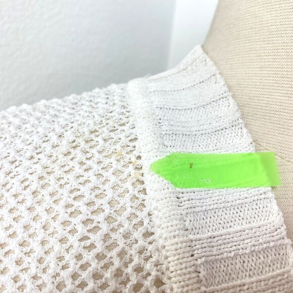 Vtg Caslon White Crochet Bolero Sweater Small Coquette Whimsy Fairy Boho Peasant - Picture 4 of 12